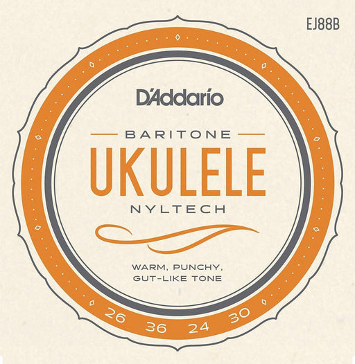 D'Addario EJ88B Nyltech Ukulele Strings, Baritone-Dirt Cheep