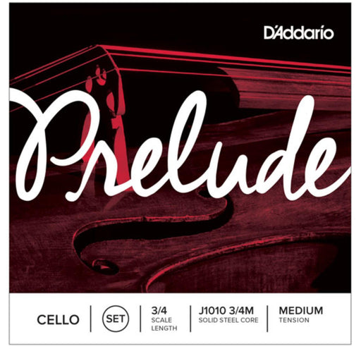 D'Addario Prelude Cello String Set, 3/4 Scale, Medium Tension-Dirt Cheep