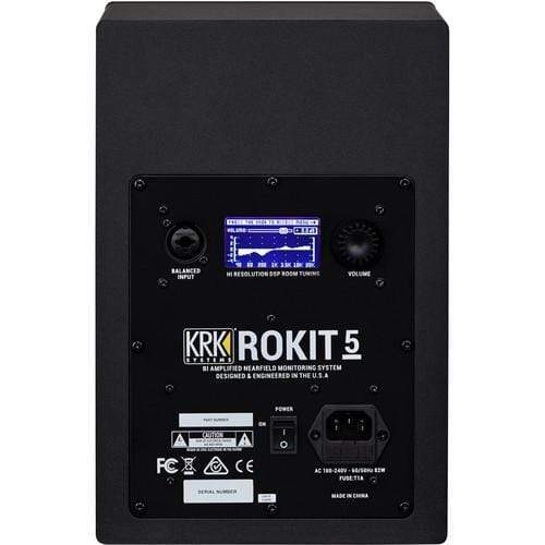 KRK ROKIT 5 G4 5" 2-Way Active Studio Monitor (Single, Black)-Dirt Cheep