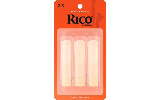 Rico Bass Clarinet Reeds, Strength 2.5, 3-pack-Dirt Cheep