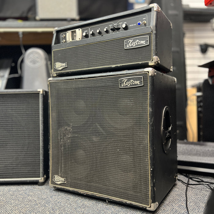 AS IS USED Kustom Deep End Bass Rig -  DE410 Cabinet & DE300H Head, 400 Watts