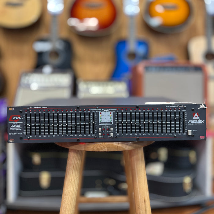 AS -IS Used Peavey Q215FX Stereo 15-band EQ (Broken Gain Slider But It Works)