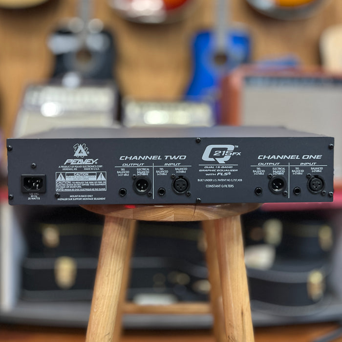 AS -IS Used Peavey Q215FX Stereo 15-band EQ (Broken Gain Slider But It Works)