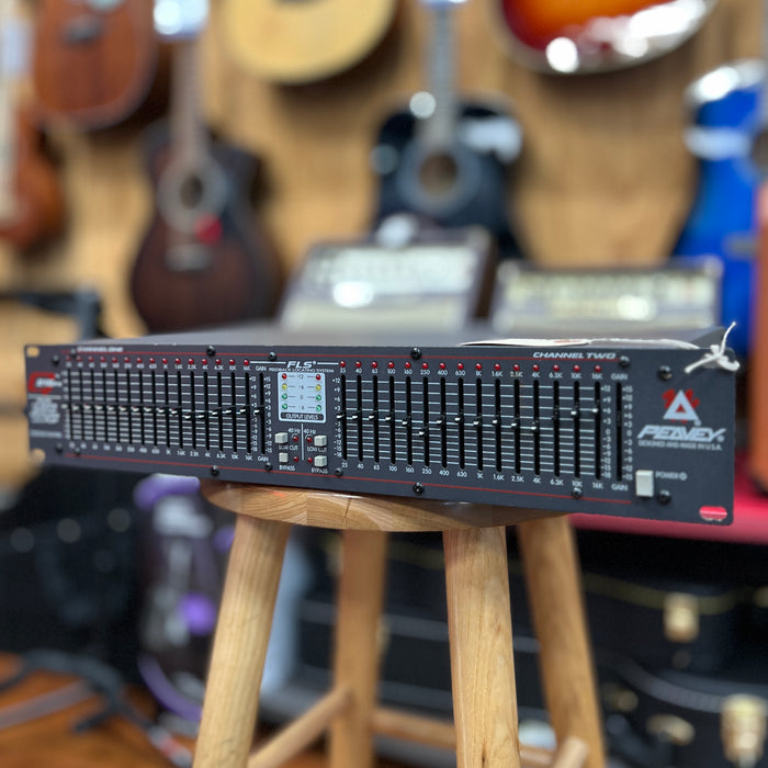 AS -IS Used Peavey Q215FX Stereo 15-band EQ (Broken Gain Slider But It Works)