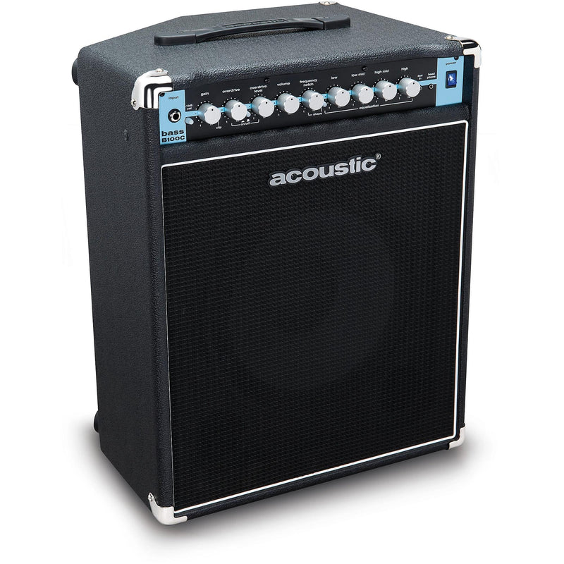 Acoustic B100C 1x12 100W Bass Combo With Tilt-Back Cab, Black