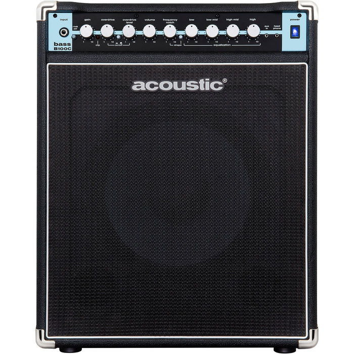 Acoustic B100C 1x12 100W Bass Combo With Tilt-Back Cab, Black