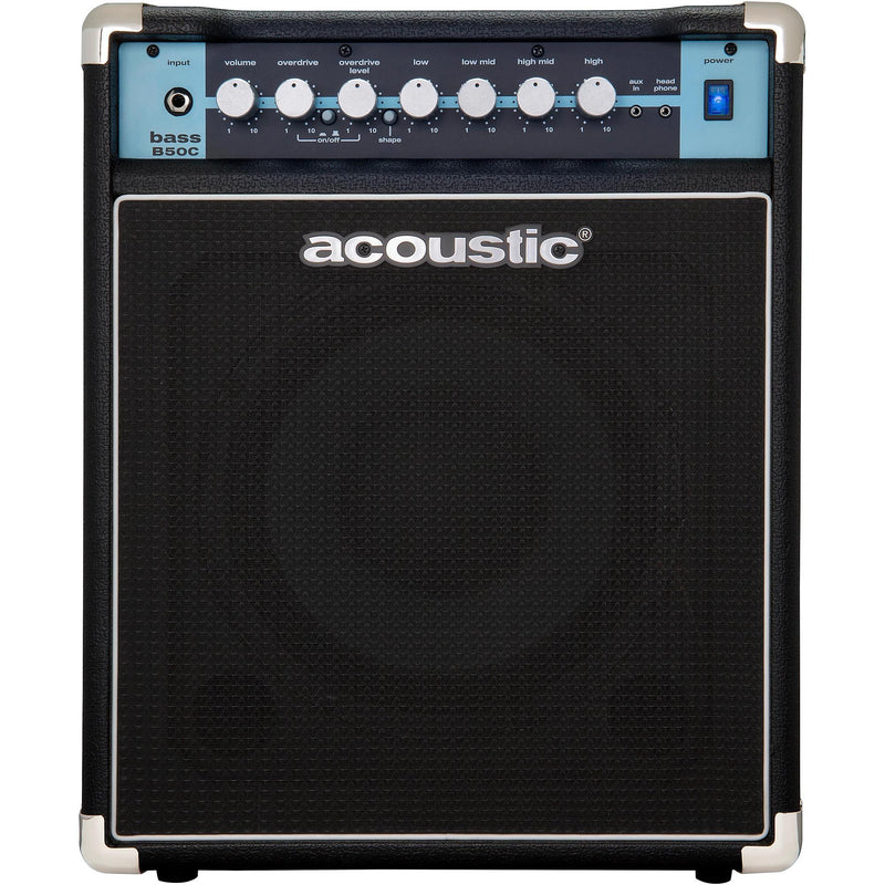 Acoustic B50C 1x10 50W Bass Combo With Tilt-Back Cab, Black