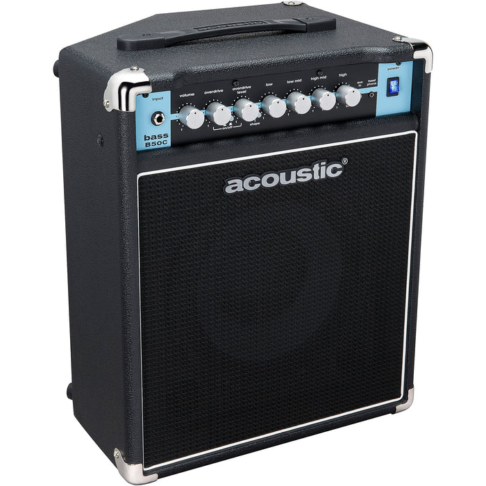 Acoustic B50C 1x10 50W Bass Combo With Tilt-Back Cab, Black
