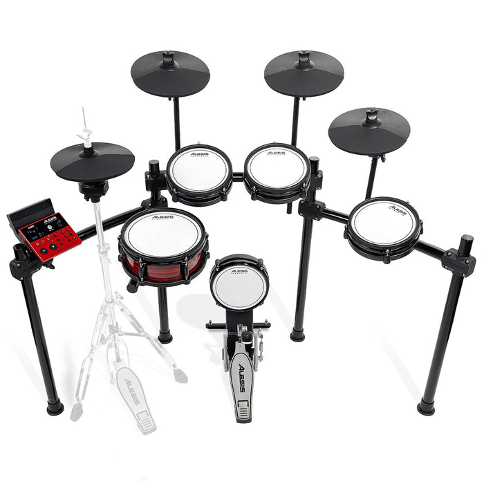Alesis NITRO Ultimate 9-piece Professional Electronic Drum Set with Stand-Mounted Hi-Hat and Bluetooth