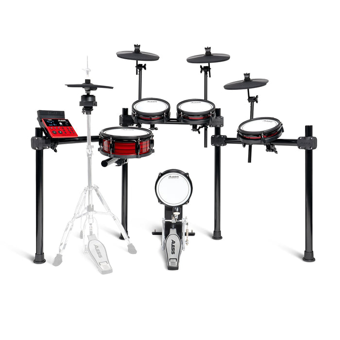Alesis NITRO Ultimate 9-piece Professional Electronic Drum Set with Stand-Mounted Hi-Hat and Bluetooth