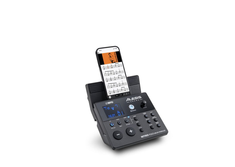 Alesis Nitro Max Eight-Piece Electronic Kit with Mesh Heads and Bluetooth