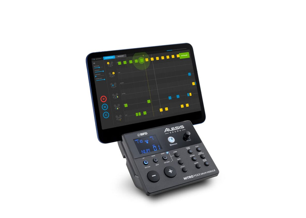 Alesis Nitro Max Eight-Piece Electronic Kit with Mesh Heads and Bluetooth