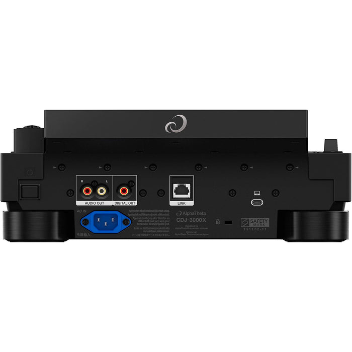 AlphaTheta CDJ-3000X Professional DJ Media Player, Black