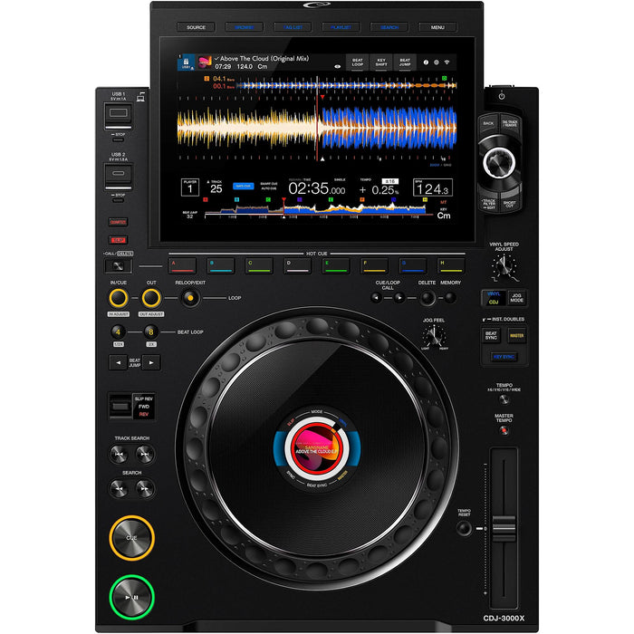 AlphaTheta CDJ-3000X Professional DJ Media Player, Black