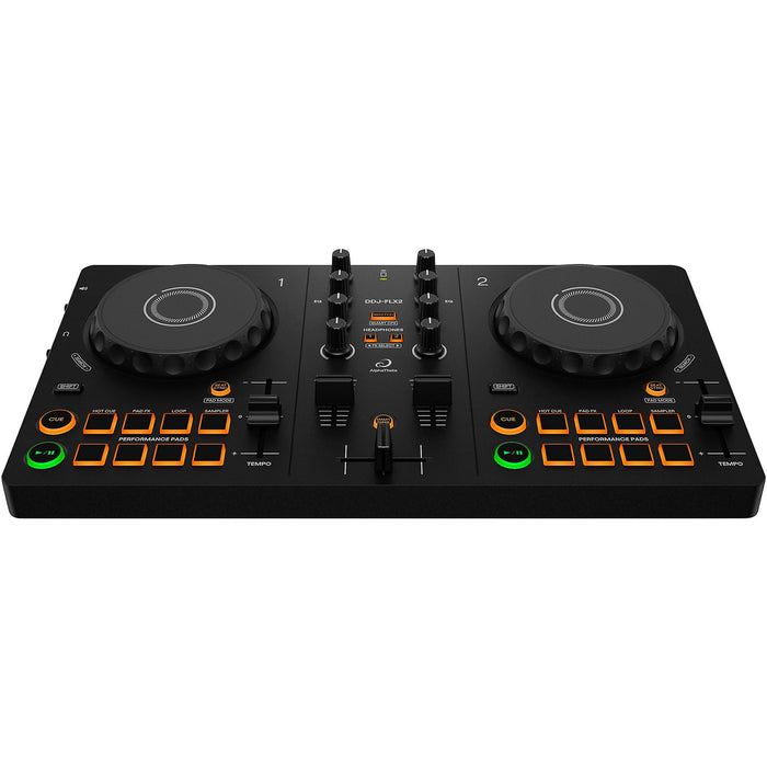 AlphaTheta DDJ-FLX2 DJ Controller for rekordbox, djay and Serato - Black