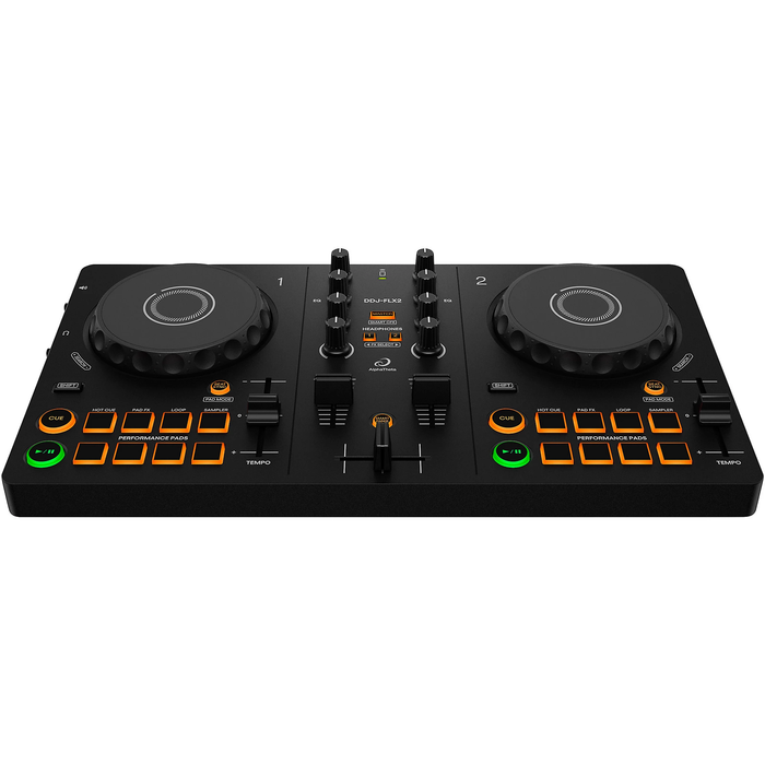 AlphaTheta DDJ-FLX2 DJ Controller for rekordbox, djay and Serato - Black