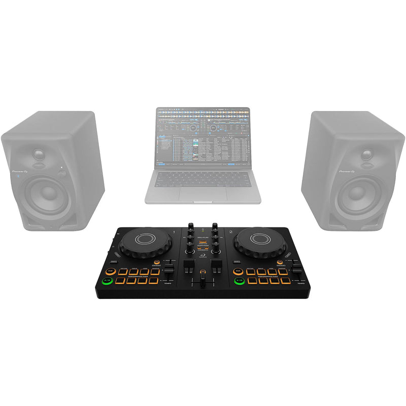 AlphaTheta DDJ-FLX2 DJ Controller for rekordbox, djay and Serato - Black
