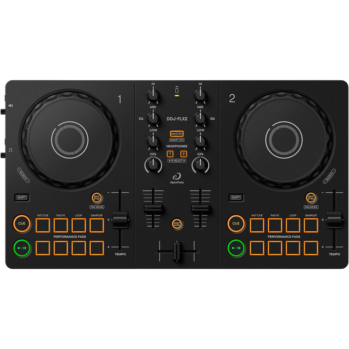 AlphaTheta DDJ-FLX2 DJ Controller for rekordbox, djay and Serato - Black