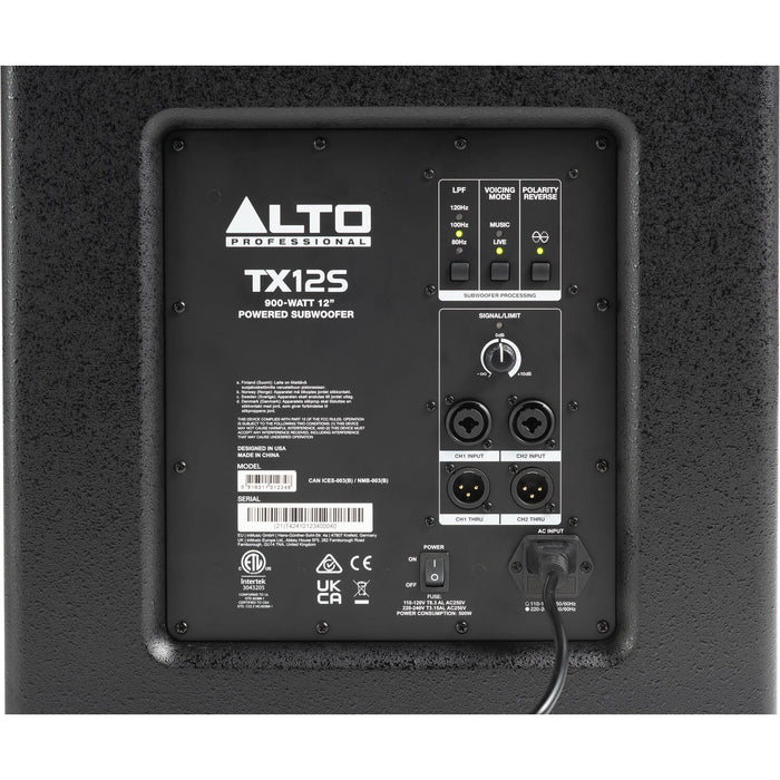 Alto TX12SXUS Compact 12 inch Subwoofer