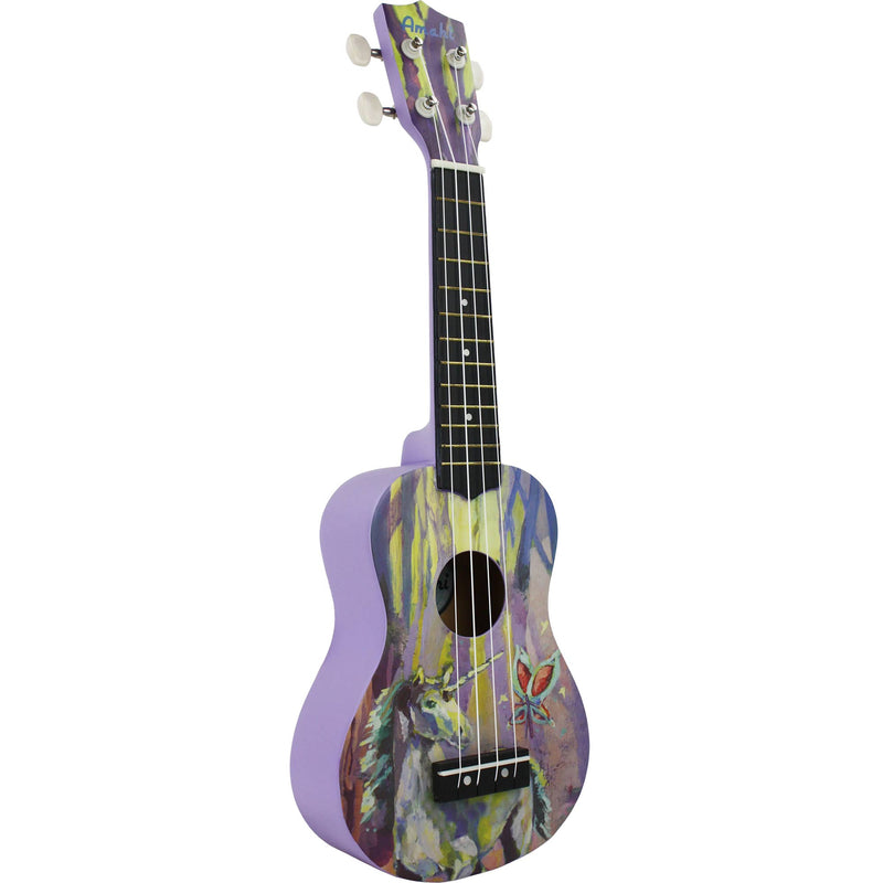 Amahi DDUK20 Soprano Ukulele w/ Bag, Enchanted Forest