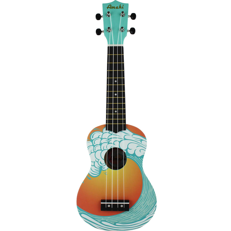 Amahi DDUK9 Tropical Series Soprano Ukulele, Ocean