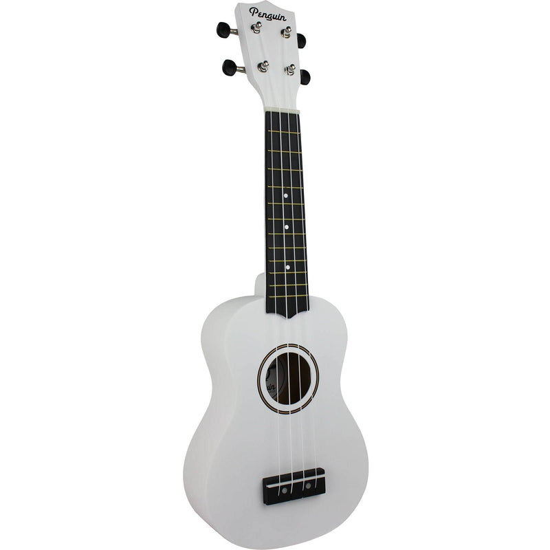 Amahi PGUKWH Penguin Soprano Ukulele w/ Bag, Cloud White