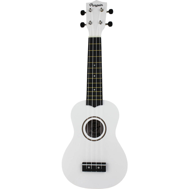 Amahi PGUKWH Penguin Soprano Ukulele w/ Bag, Cloud White