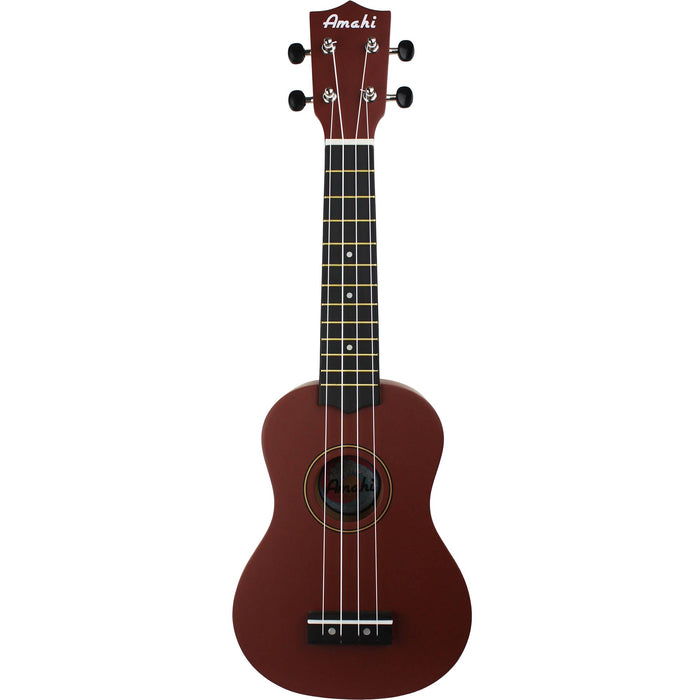 Amahi PNUKBR Penguin Soprano Ukulele w/ Bag, Chocolate Chip Brown