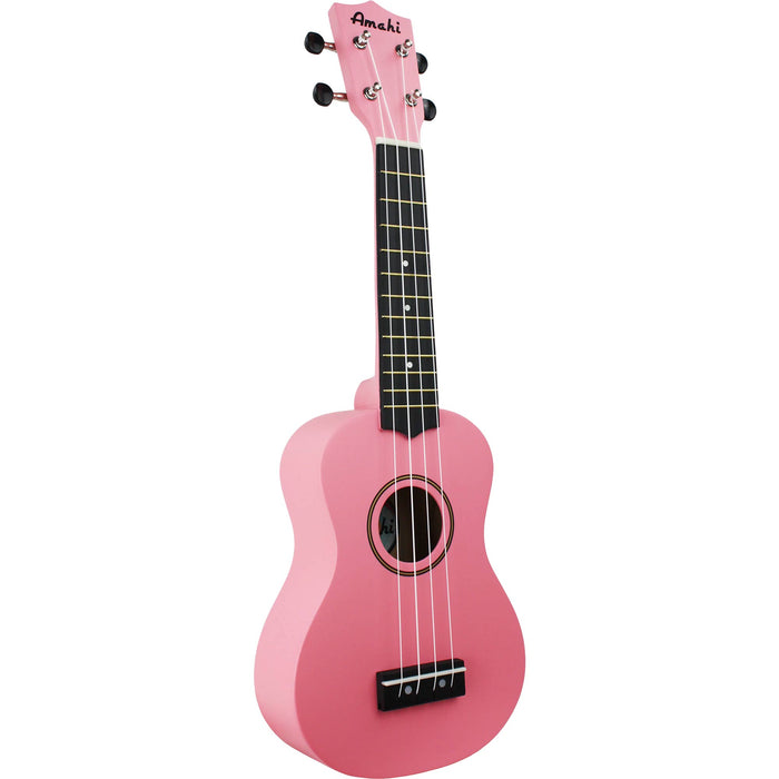 Amahi PNUKPI Penguin Soprano Ukulele w/ Bag, Baby Pink