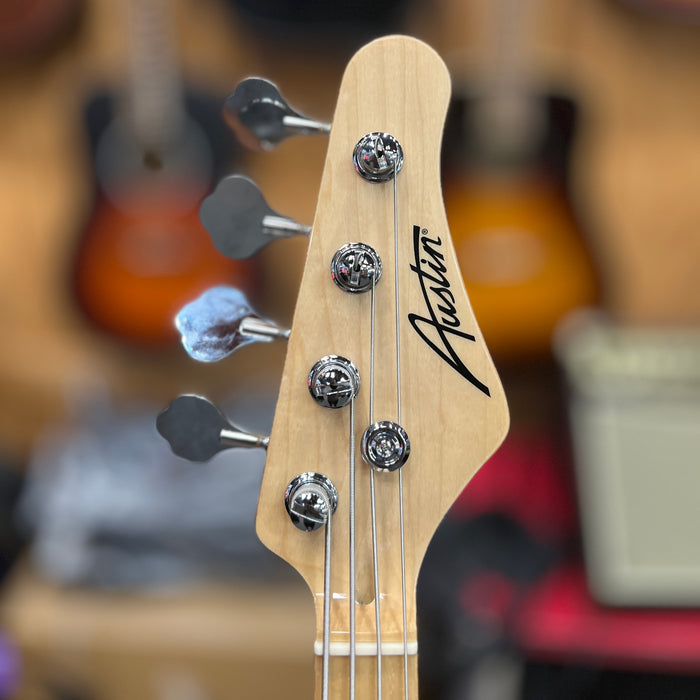 Austin AJB300N 4-string Electric Bass, Natural