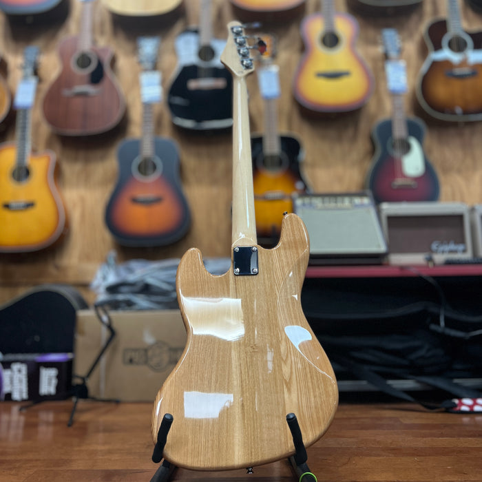Austin AJB300N 4-string Electric Bass, Natural