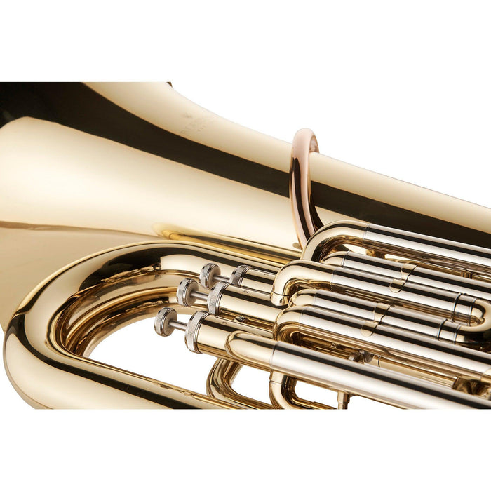 Blessing BTU1287 Bb 3/4 3-Valve Tuba Outfit, Clear Lacquer
