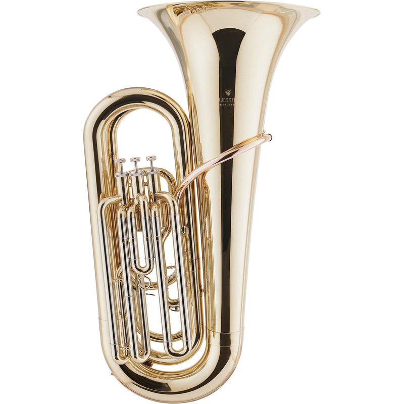 Blessing BTU1287 Bb 3/4 3-Valve Tuba Outfit, Clear Lacquer