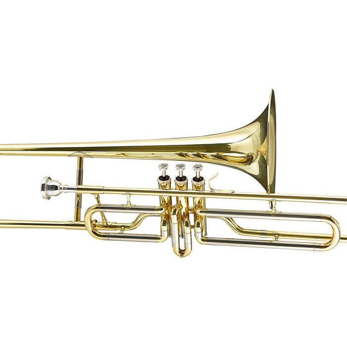 Blessing BVT1470 Performance Series Bb Valve Trombone Outfit, Brass Lacquer