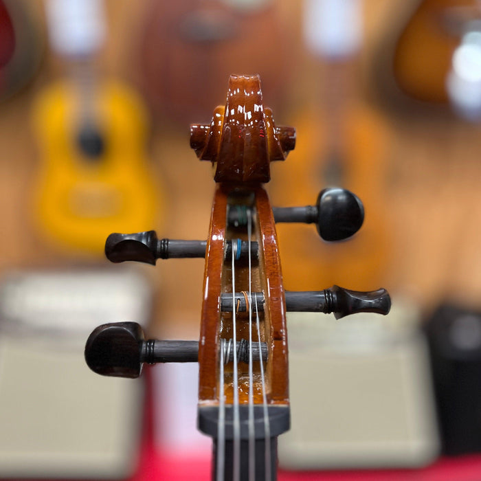 Brandenburg CL-1180 Antiqued Solid Top Cello Outfit with Padded Bag and Bow, 4/4
