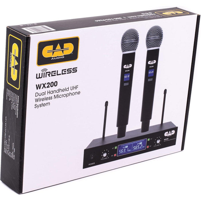 CAD Audio WX200 UHF Fixed Frequency Dual Handheld Microphone System