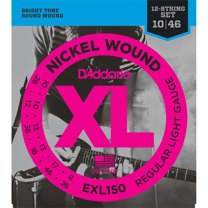 D'Addario EXL150 12-String Nickel Wound Regular Light