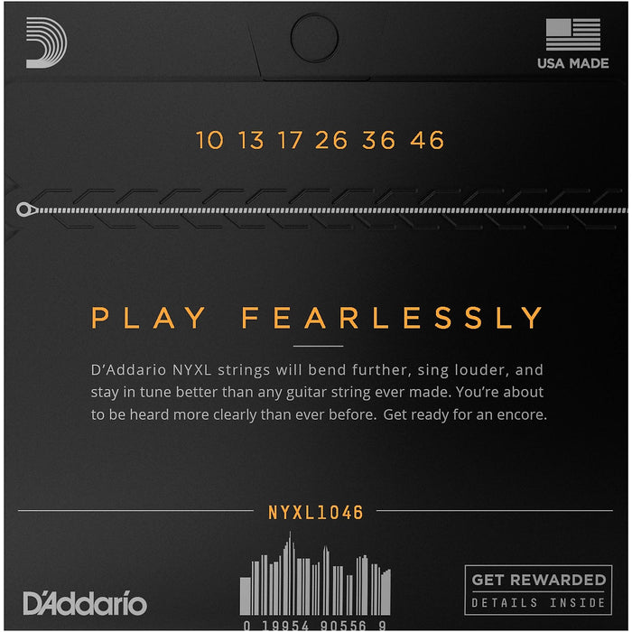 D'Addario NYXL Electric Guitar Strings - .010-.046 Regular Light