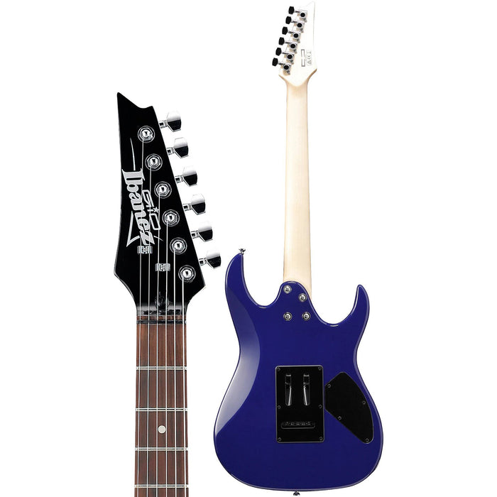 DEMO Ibanez GRX70QAL RG GIO Series Electric Guitar (Transparent Blue Burst, Left-Handed)