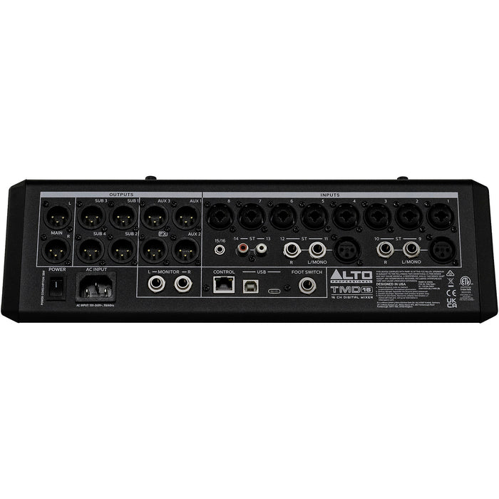DISPLAY Alto Professional TMD16 16-channel Compact Digital Mixer with Bluetooth and USB