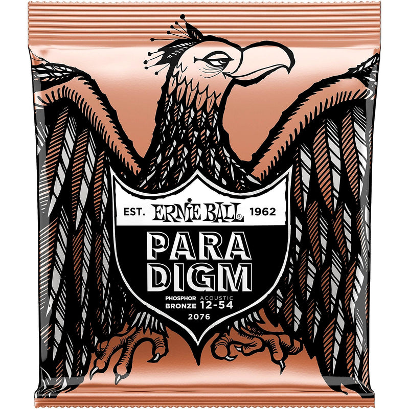 Ernie Ball P02076 Paradigm Phosphor Bronze Acoustic Guitar Strings Medium Light