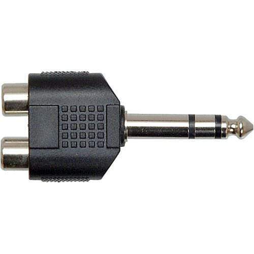 HOSA GPR-484 Splitter/Combiner Adapter with Dual RCA Female and Single TRS 1/4" Phone Male Connections-Dirt Cheep