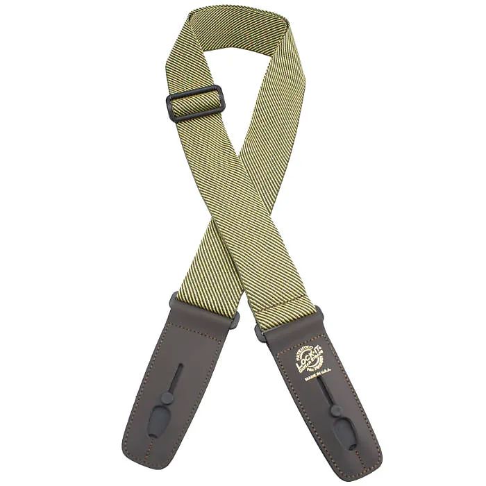 Henry Heller 2" Wide Lock-It Guitar Strap, Vintage Tweed, USA