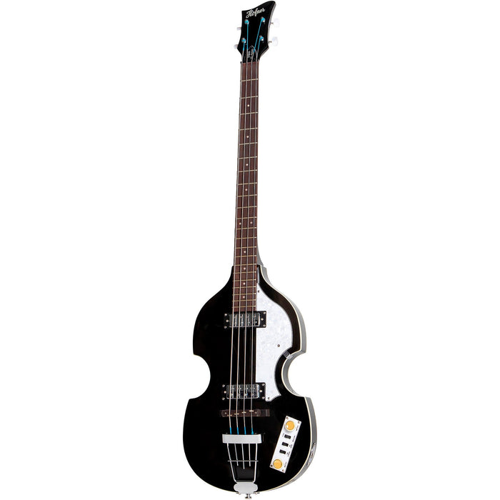 Hofner Ignition Series Short-Scale Violin Electric Bass, Transparent Black