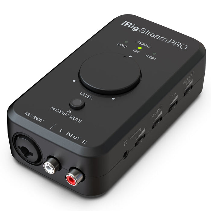 IK Multimedia iRig Stream Pro Ultracompact 4x2 Audio Interface for Computers, Smartphones, and Tablets