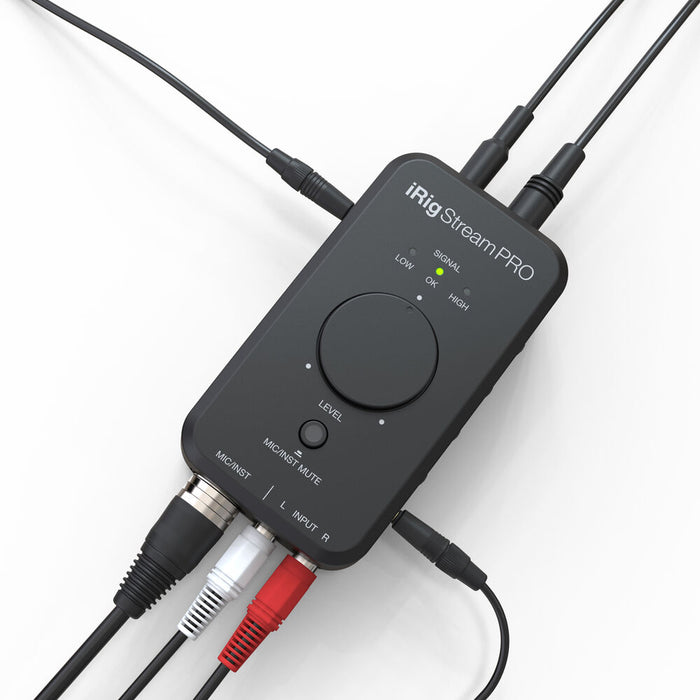 IK Multimedia iRig Stream Pro Ultracompact 4x2 Audio Interface for Computers, Smartphones, and Tablets