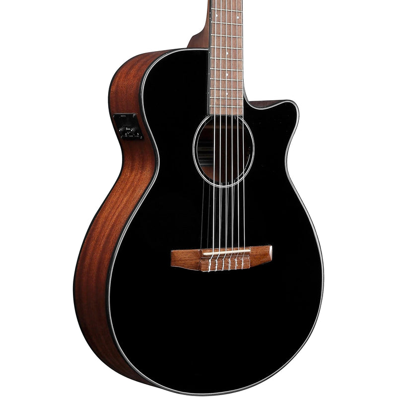Ibanez AEG50N Acoustic-Electric Nylon String Guitar, Black High Gloss