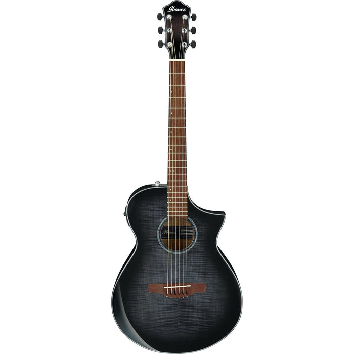 Ibanez AEWC400TKS Acoustic Electric Guitar, Transparent Black Sunburst
