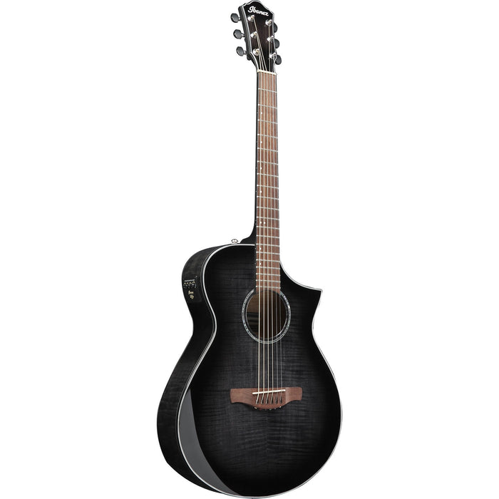 Ibanez AEWC400TKS Acoustic Electric Guitar, Transparent Black Sunburst