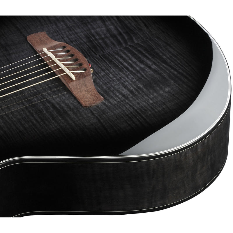 Ibanez AEWC400TKS Acoustic Electric Guitar, Transparent Black Sunburst